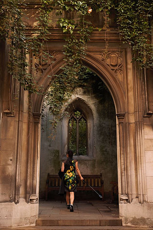 A sense of wonder and awe is evoked from the ruins of St Dunstan cathedral in the heart of London